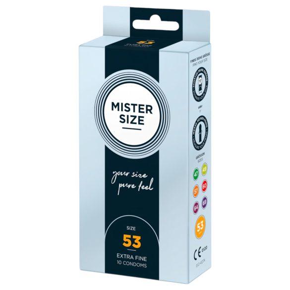 Mister Size tynn kondom - 53mm (10 stk)