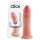 King Cock 9 - naturtro dildo med sugekopp (23 cm)