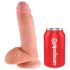 King Cock 7 natur dildo (18 cm) - autentisk nytelse