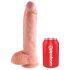 King Cock 10" stor dildo (naturlig) - 25 cm ren nytelse!