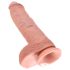 King Cock 10" stor dildo (naturlig) - 25 cm ren nytelse!