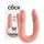 King Cock dobbel dildo (medium) - naturtro