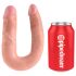 King Cock dobbel dildo (medium) - naturtro