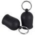 Black Velvet brystvortevibrator med metalring (svart)