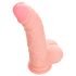 Medisinsk silikon dildo (20 cm) - naturtro