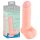 Medical rett silikondildo (20cm) - naturlig