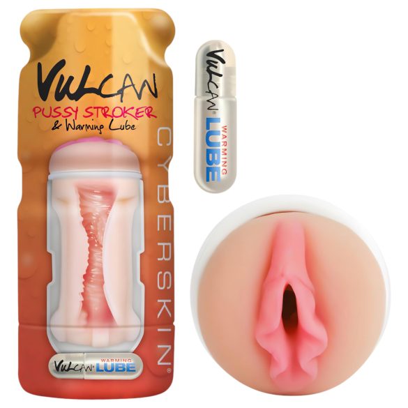 Vulcan Stroker - realistisk vagina med varmende glidemiddel (naturlig)