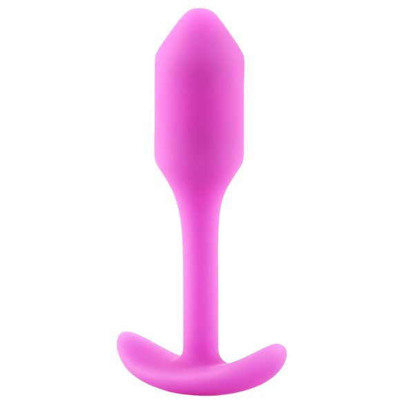 b-vibe Snug Plug 1 - anal plugg med vekt (55g) - rosa