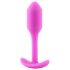 b-vibe Snug Plug 1 - anal plugg med vekt (55g) - rosa