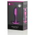 b-vibe Snug Plug 1 - anal plugg med vekt (55g) - rosa