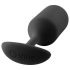 b-vibe Snug Plug 3 - Dobbel-kule Anal Plug (180g) - Svart