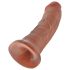 King Cock 20 cm dildo - mørk natur