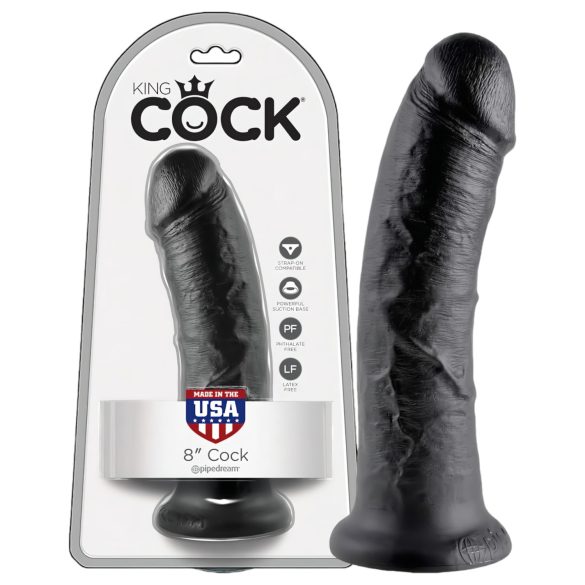 King Cock 8 dildo (20 cm) - svart