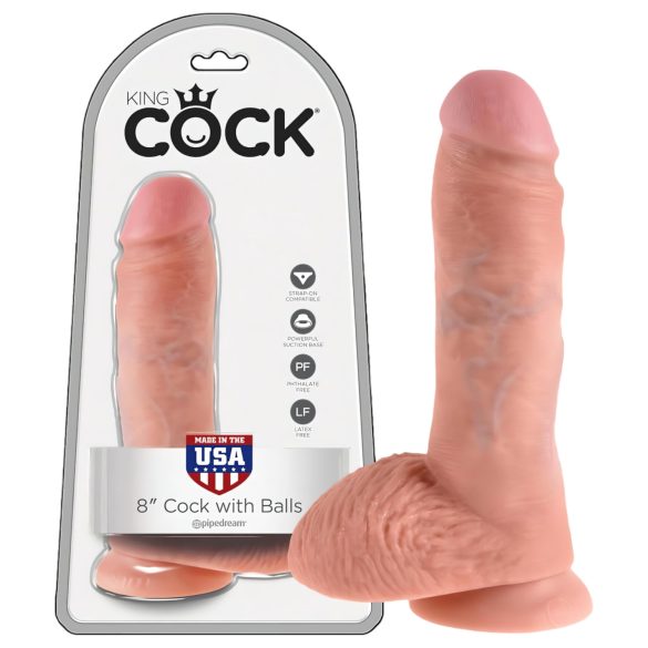 King Cock 20cm naturtro dildo