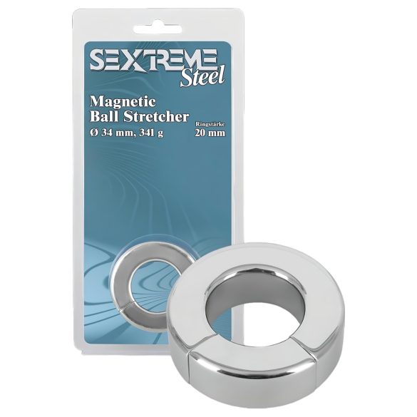 Sextreme - tung magnetisk testikkelring og forlengelse (341g)