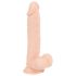 Nature Skin - realistisk dildo med sugekopp - natur (medium)