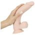 Nature Skin - realistisk dildo med sugekopp - natur (medium)