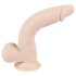 Nature Skin - realistisk dildo med sugekopp - natur (medium)