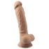 Silexd 7 - Naturlig 17,5cm dildo med sugekopp