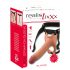 Realistisk Strap-on – hul, naturtro dildo