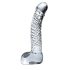 Icicles No. 61 - Håndlaget glassdildo med testikler