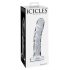 Icicles No. 62 - Klar glassdildo med penisform