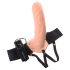 Fetish Strap-On 8 - hullfôr vibrerende strap-on (naturlig)