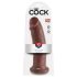 King Cock 10 - Sugende dildo (25cm) - brun