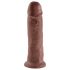 King Cock 10 - Sugende dildo (25cm) - brun