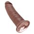 King Cock 10 - Sugende dildo (25cm) - brun