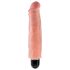 King Cock 7 Stiffy - vanntett, naturtro vibrator (18 cm)