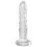 King Cock Clear 6 - sugekoppdildo (15 cm)