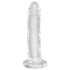 King Cock Clear 6 - sugekoppdildo (15 cm)