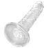 King Cock Clear 6 - sugekoppdildo (15 cm)