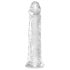 King Cock Clear 8 - stor sugekopp-dildo (20cm)