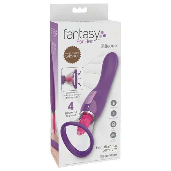 Fantasy - oppladbar 3-i-1 vibrator (lilla)