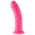 Dillio 8 - naturtro dildo med sugekopp (20cm) - rosa