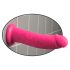 Dillio 8 - naturtro dildo med sugekopp (20cm) - rosa