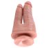 King Cock dobbel penetrasjon - naturtro dildo