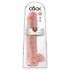 King Cock 15 - Dildo m/sugekopp, boller (38 cm) - natur