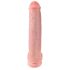 King Cock 15 - Dildo m/sugekopp, boller (38 cm) - natur