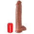 King Cock 15 - gigantisk dildo (38cm) - mørk natur