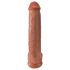 King Cock 15 - gigantisk dildo (38cm) - mørk natur