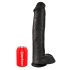 King Cock 15 - sugekopp dildo med baller (38cm) - svart