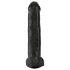 King Cock 15 - sugekopp dildo med baller (38cm) - svart