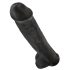 King Cock 15 - sugekopp dildo med baller (38cm) - svart