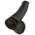 King Cock 15 - sugekopp dildo med baller (38cm) - svart