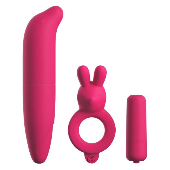 Classix - vanntett vibratorsett - 3 deler (rosa)