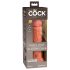 King Cock Elite 8 - sugekopp dildo (20cm) - mørk naturlig