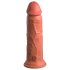 King Cock Elite 8 - sugekopp dildo (20cm) - mørk naturlig